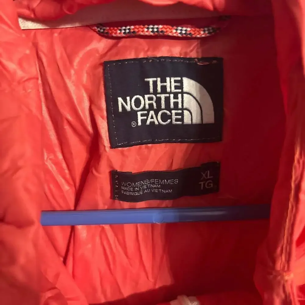 The North Face Fanorak Packable Windbreaker Jacket - Floral/Coral, Size XL - Picture 2 of 8